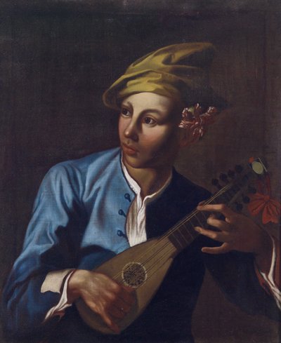 Mandolin Player by Giacomo Francesco Cipper